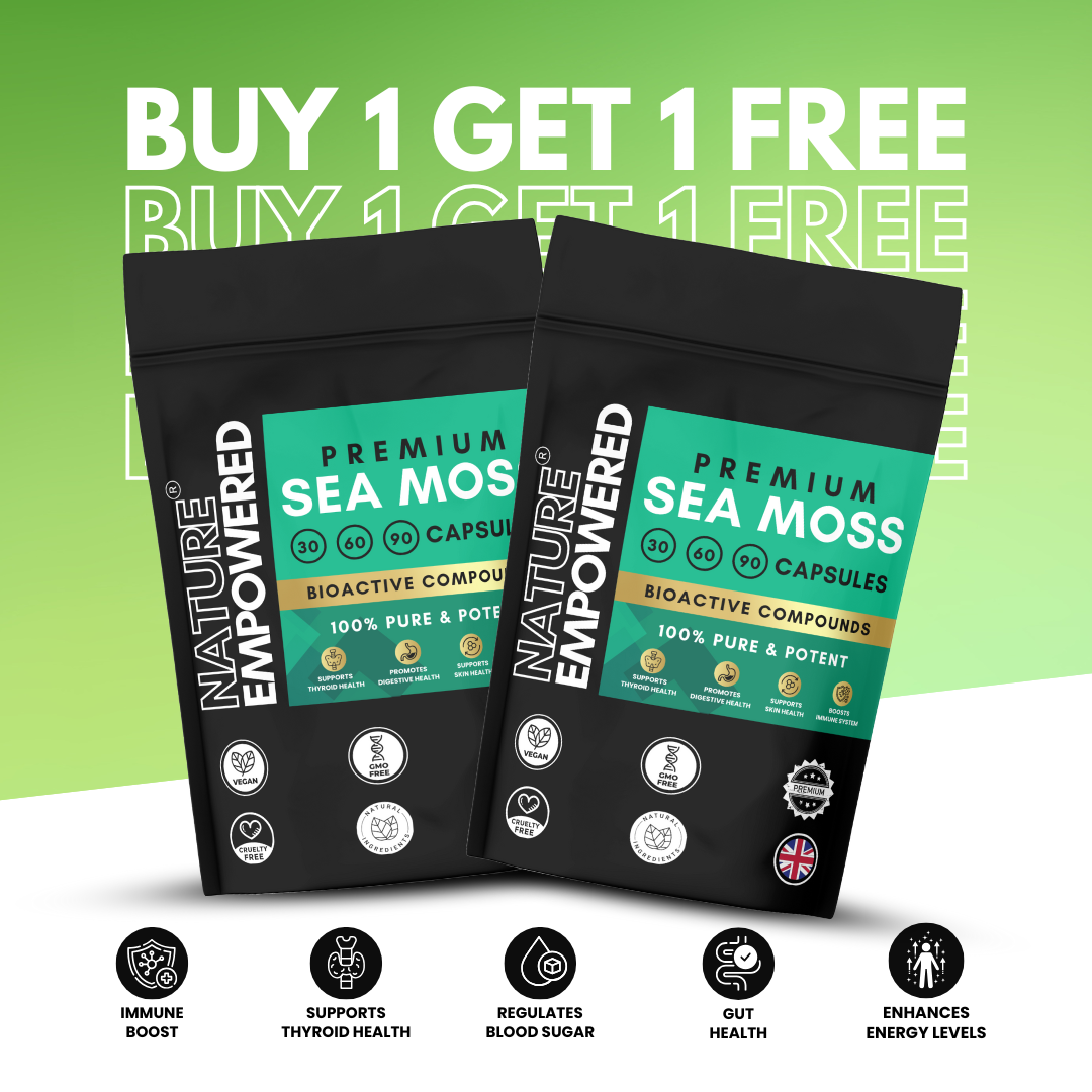 Premium Sea Moss - 500mg Capsules (BUY 1 GET 1 FREE!!!)