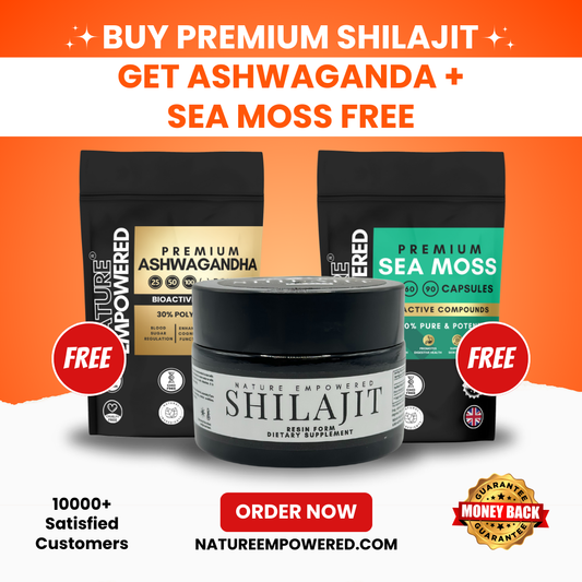 Premium Shilajit - 30g (Free Ashwagandha + Sea Moss)